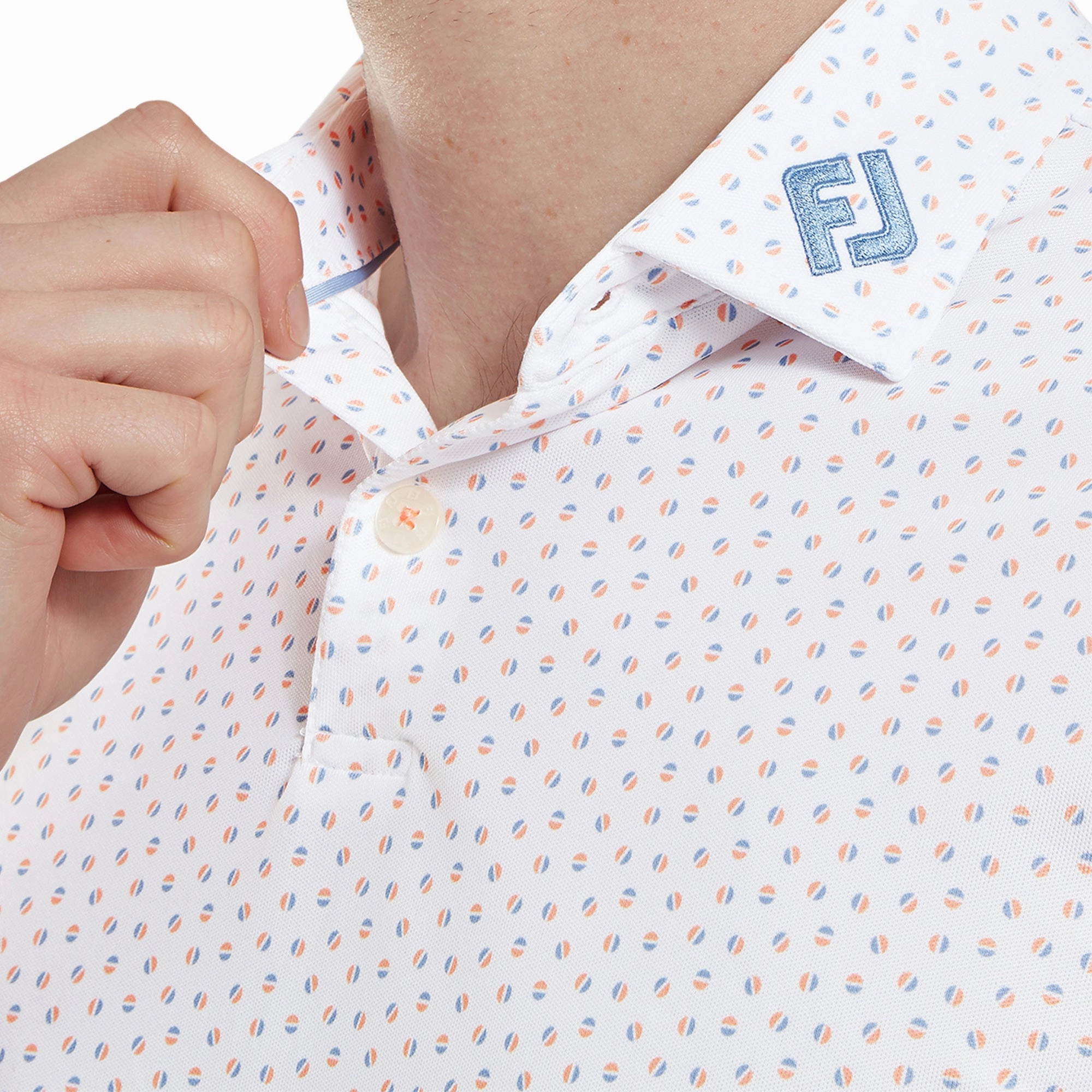 FootJoy Bounce Print Pique Golf Shirt