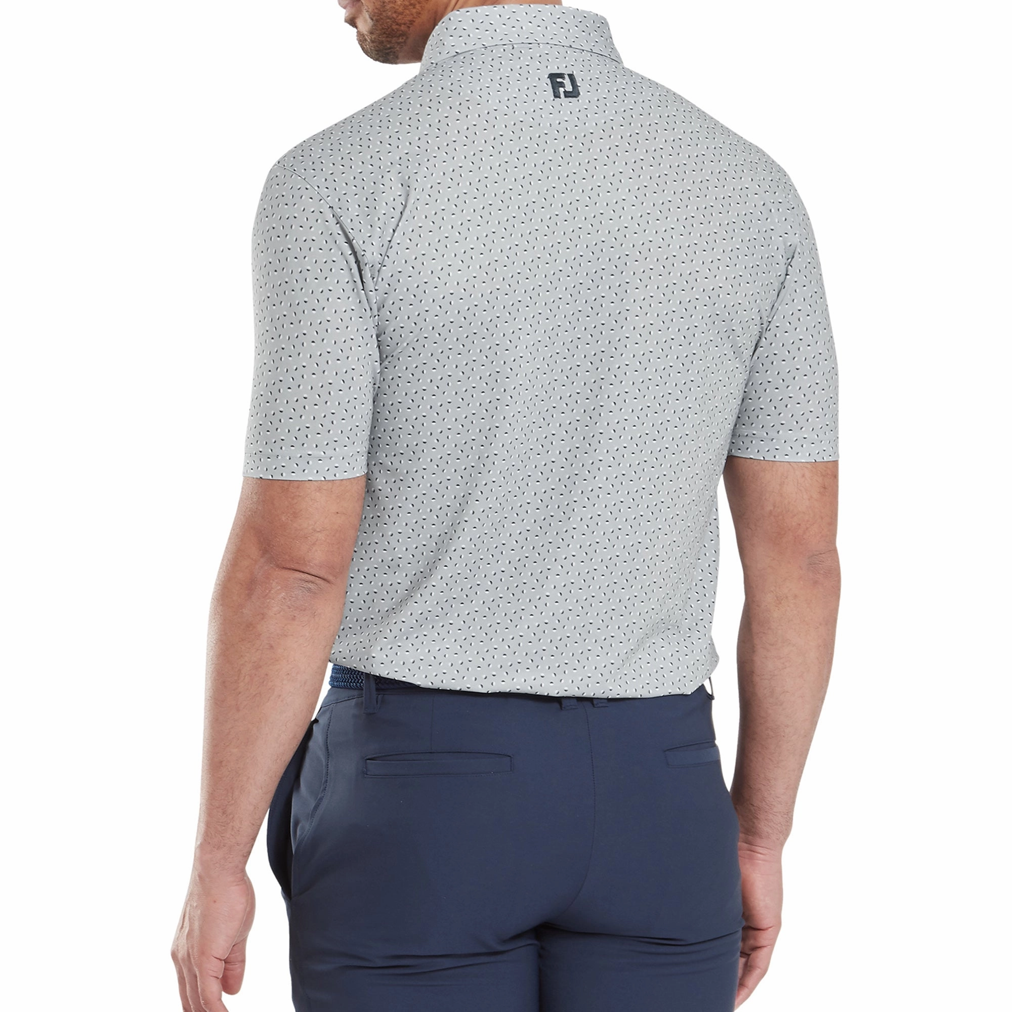 FootJoy Bounce Print Pique Golf Shirt