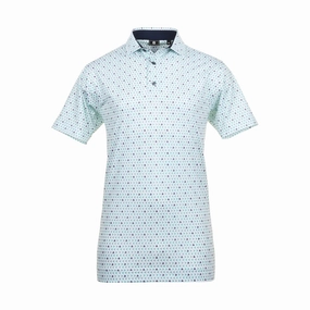 FootJoy Flying Wasp Print Lisle Golf Shirt