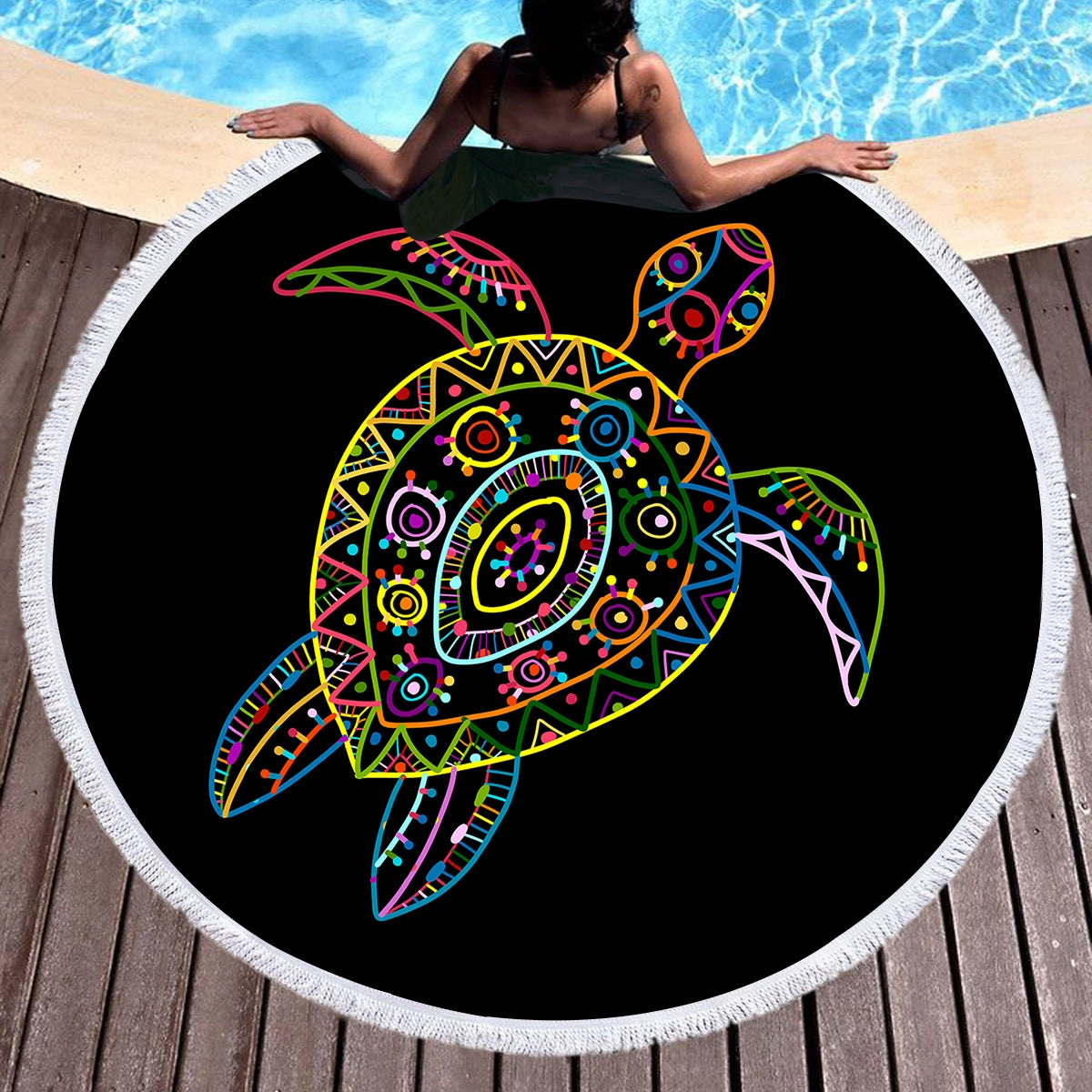 Free Spirit Turtle Towel   Backpack