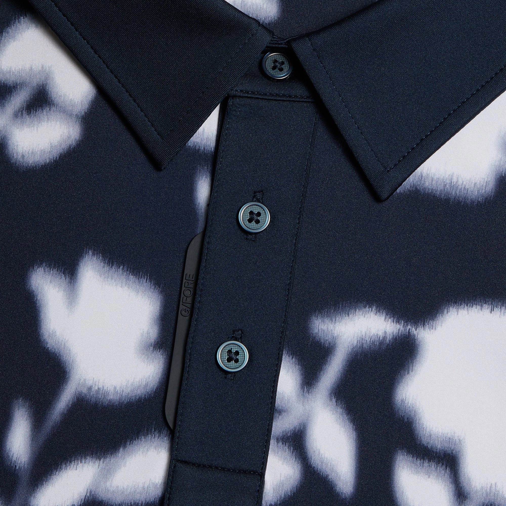 G/FORE Blur Floral Tech Jersey Polo Shirt