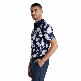 G/FORE Blur Floral Tech Jersey Polo Shirt