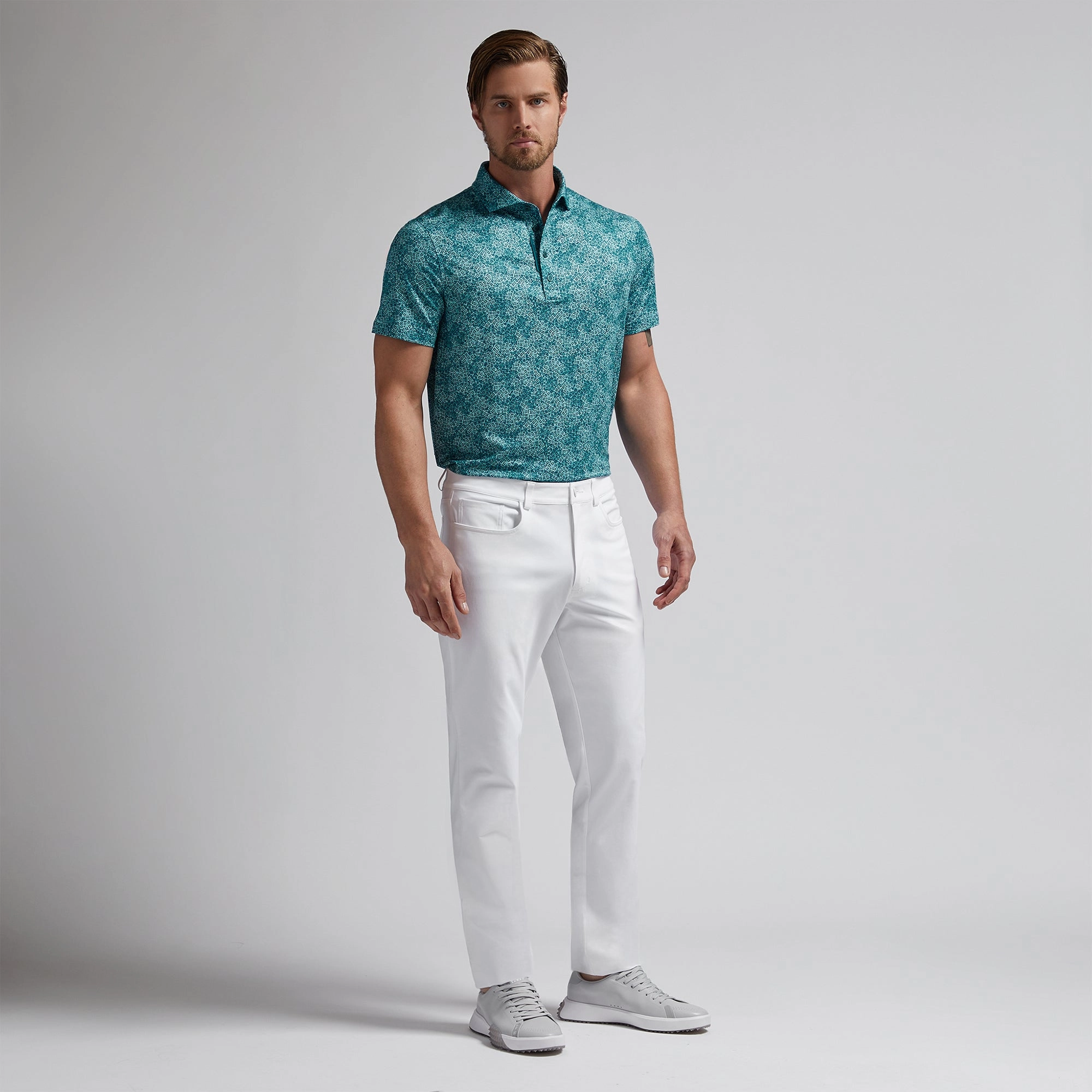G/FORE Hydrangea Tech Jersey Polo Shirt