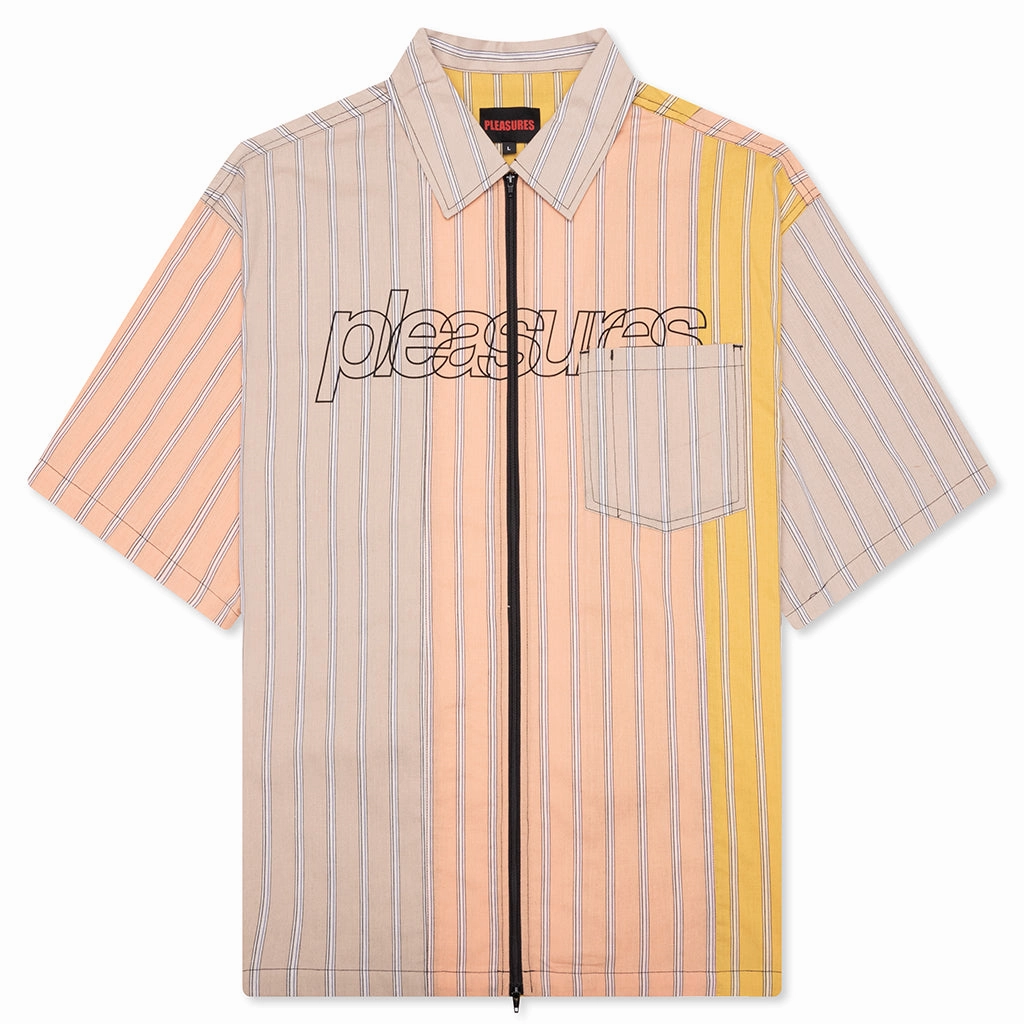 Garner Zip Shirt - Peach