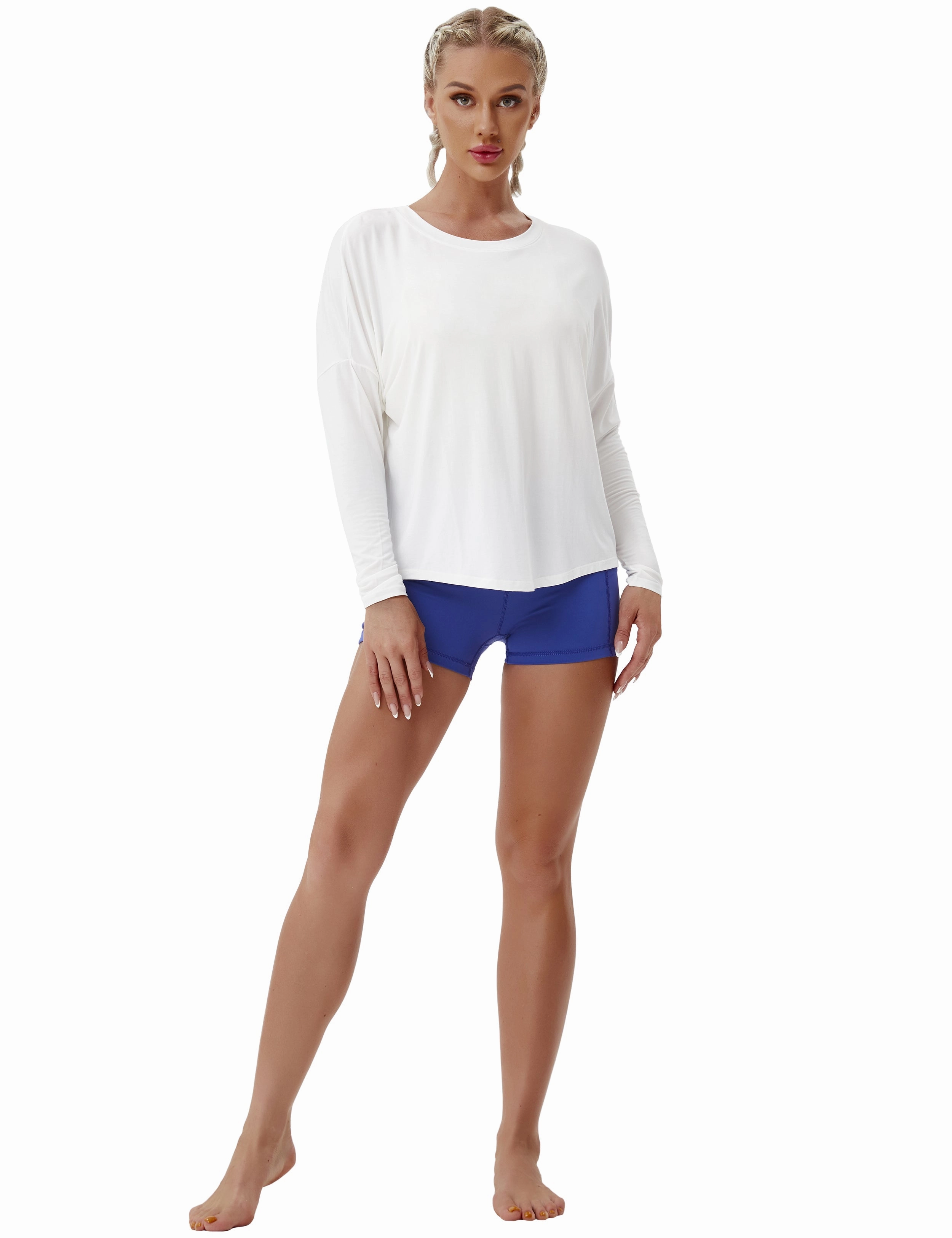 Golf Batwing Tunic Tops white ins_Golf