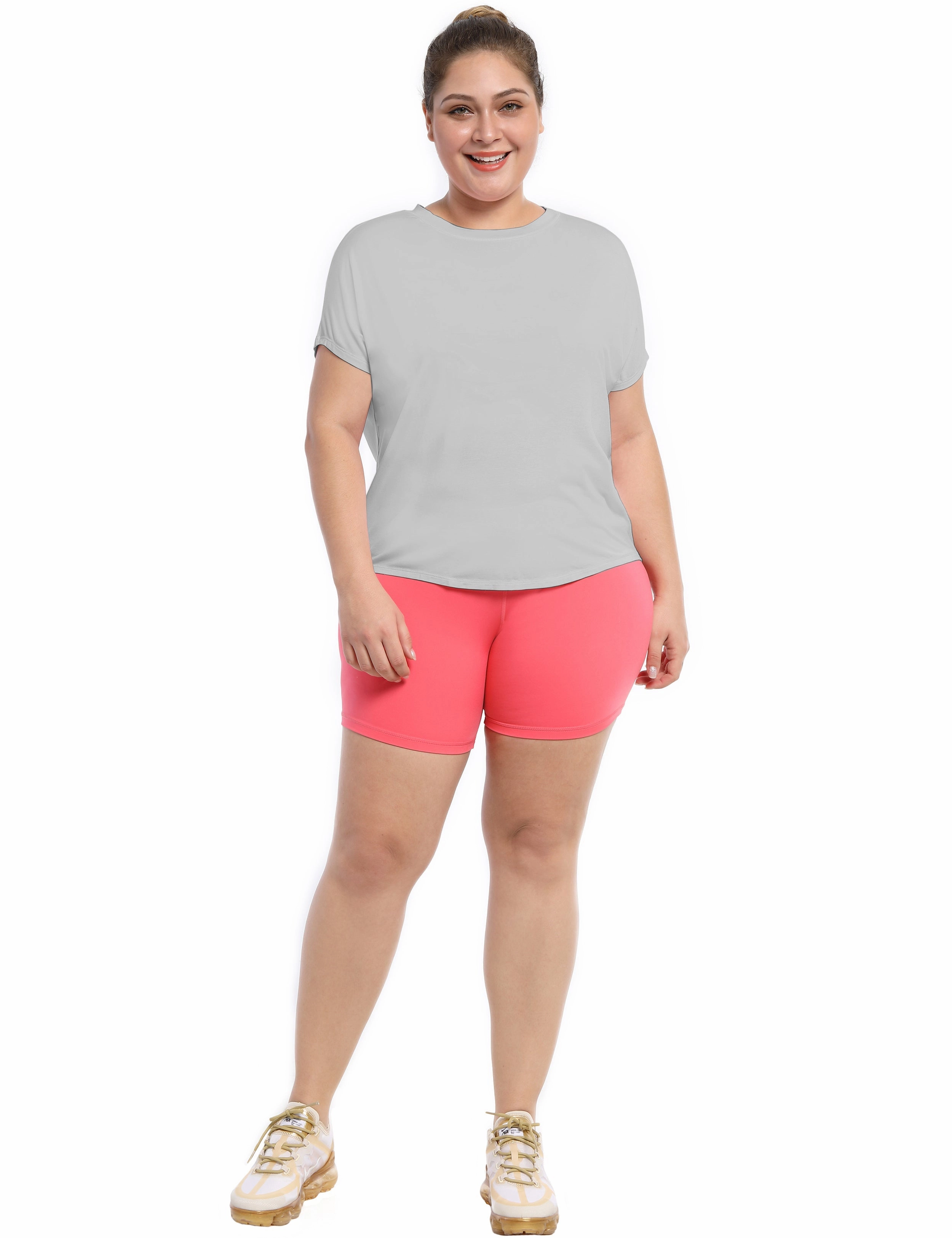 Hip Length Short Sleeve Shirt lightgray_Golf