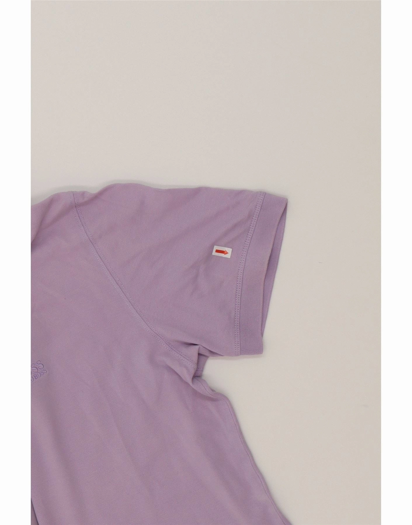 HUGO BOSS Mens Polo Shirt XL Purple Cotton
