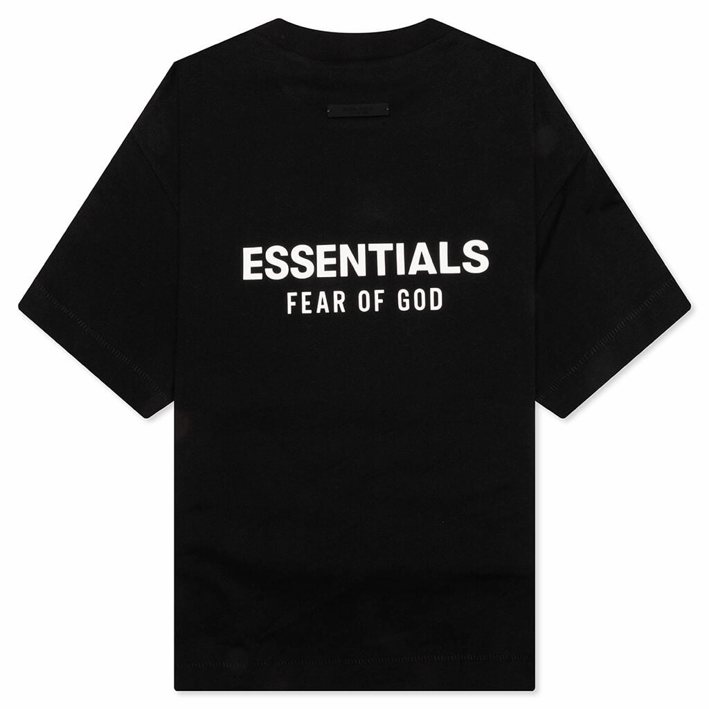 Kid's Jersey Crewneck Tee - Black
