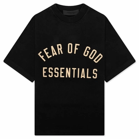 Kid's Jersey Crewneck Tee - Black