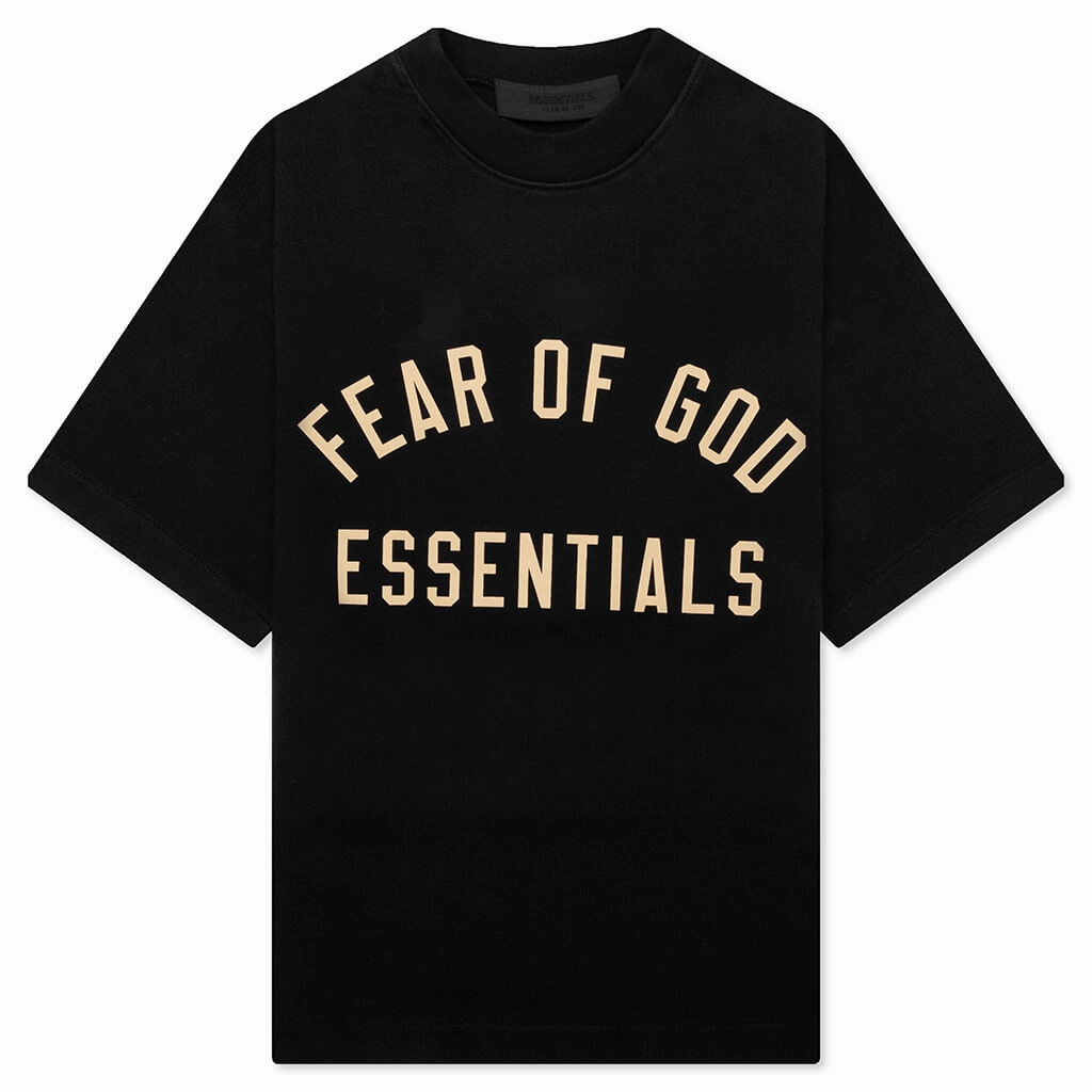 Kid's Jersey Crewneck Tee - Black
