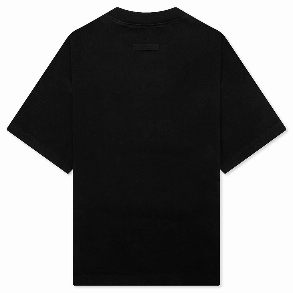 Kid's Jersey Crewneck Tee - Black