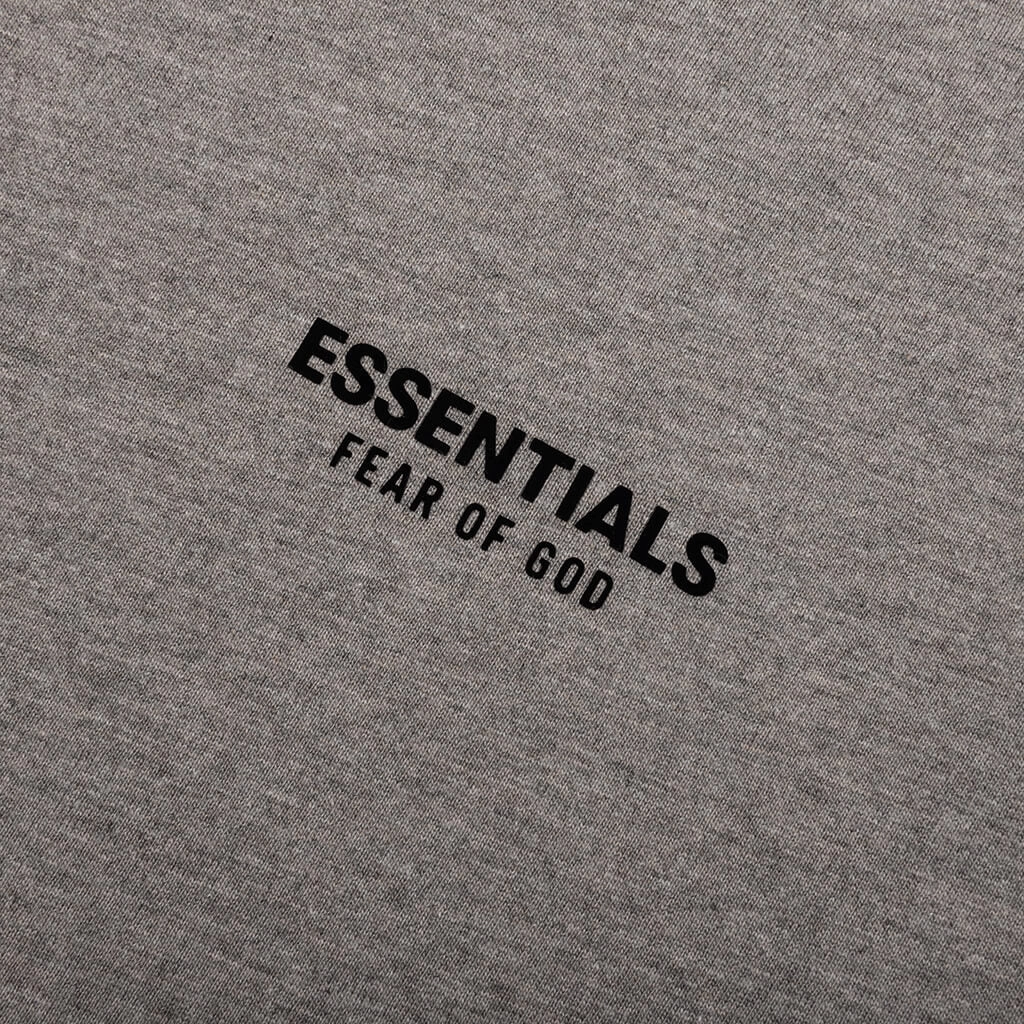 Kid's Jersey Crewneck Tee- Heather Gray