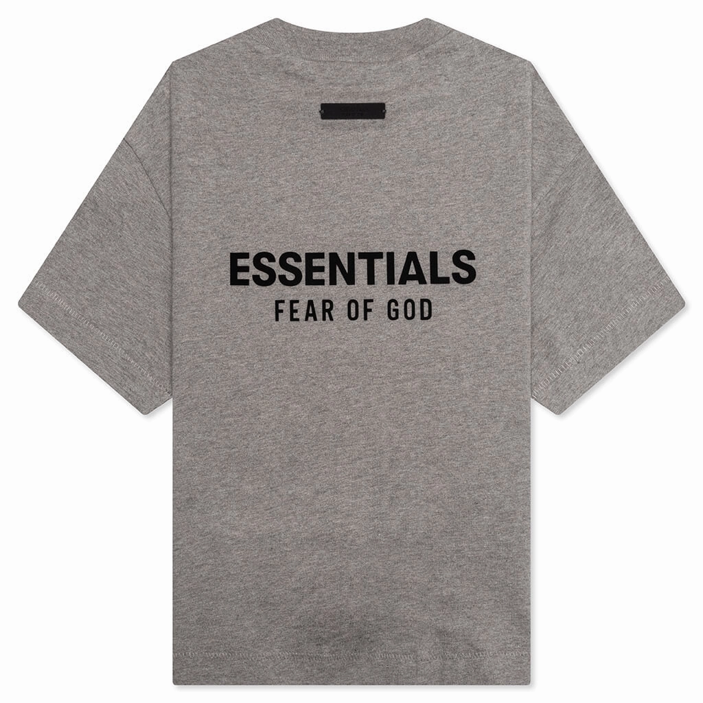 Kid's Jersey Crewneck Tee- Heather Gray
