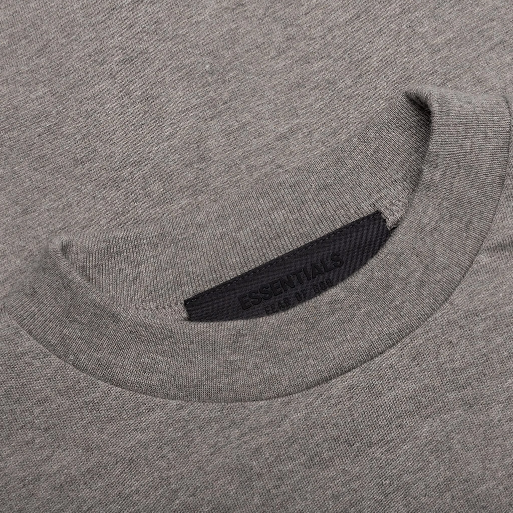 Kid's Jersey Crewneck Tee- Heather Gray