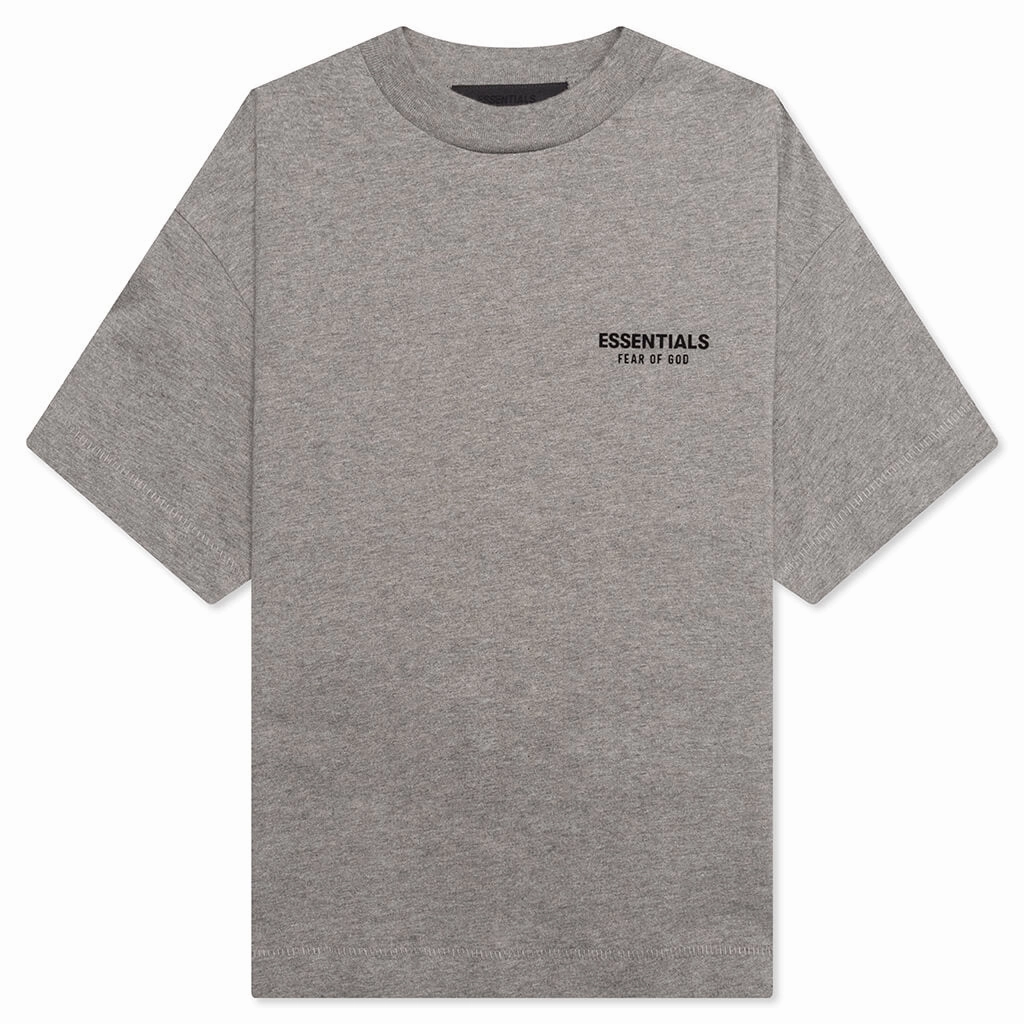Kid's Jersey Crewneck Tee- Heather Gray