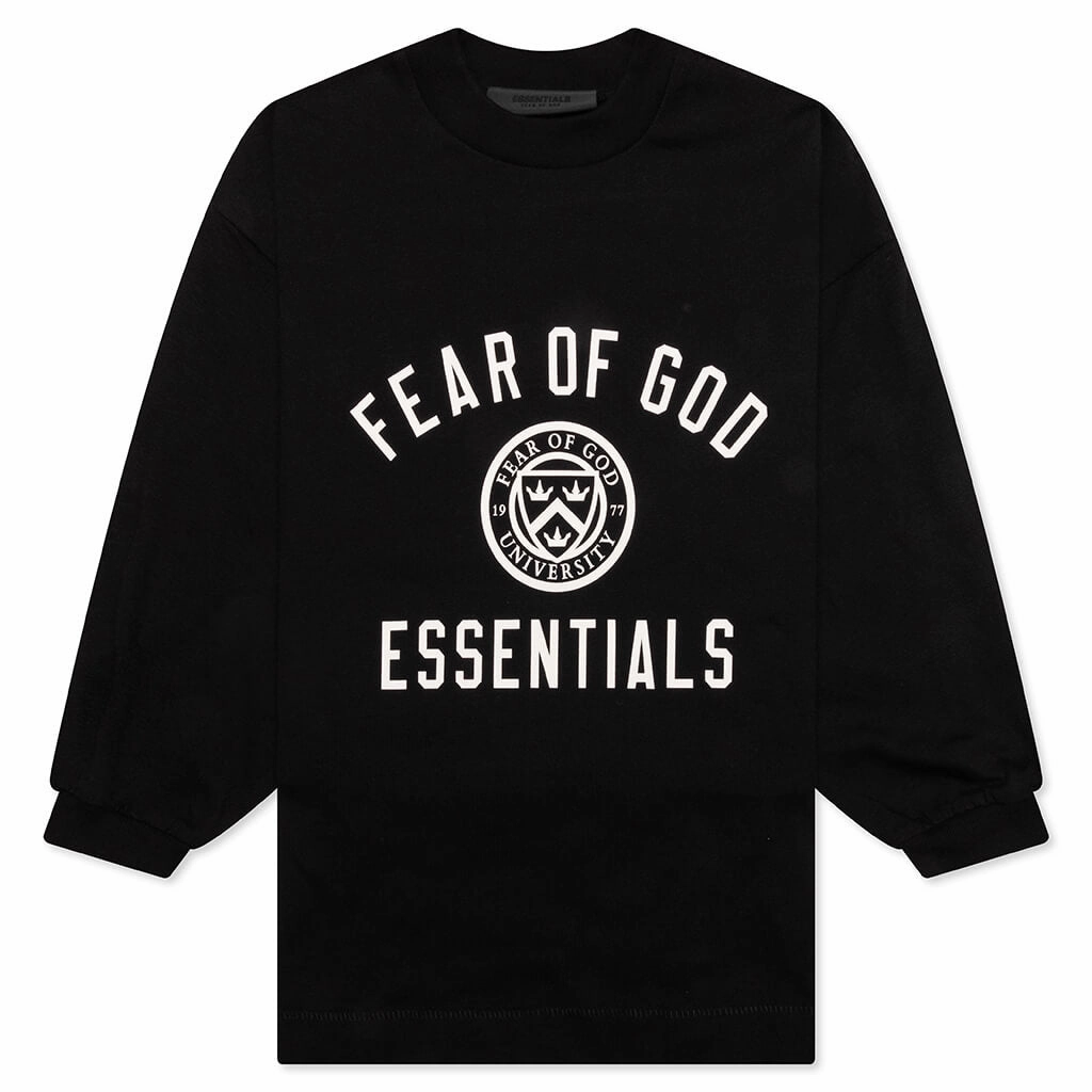 Kid's Jersey Long Sleeve Tee - Black