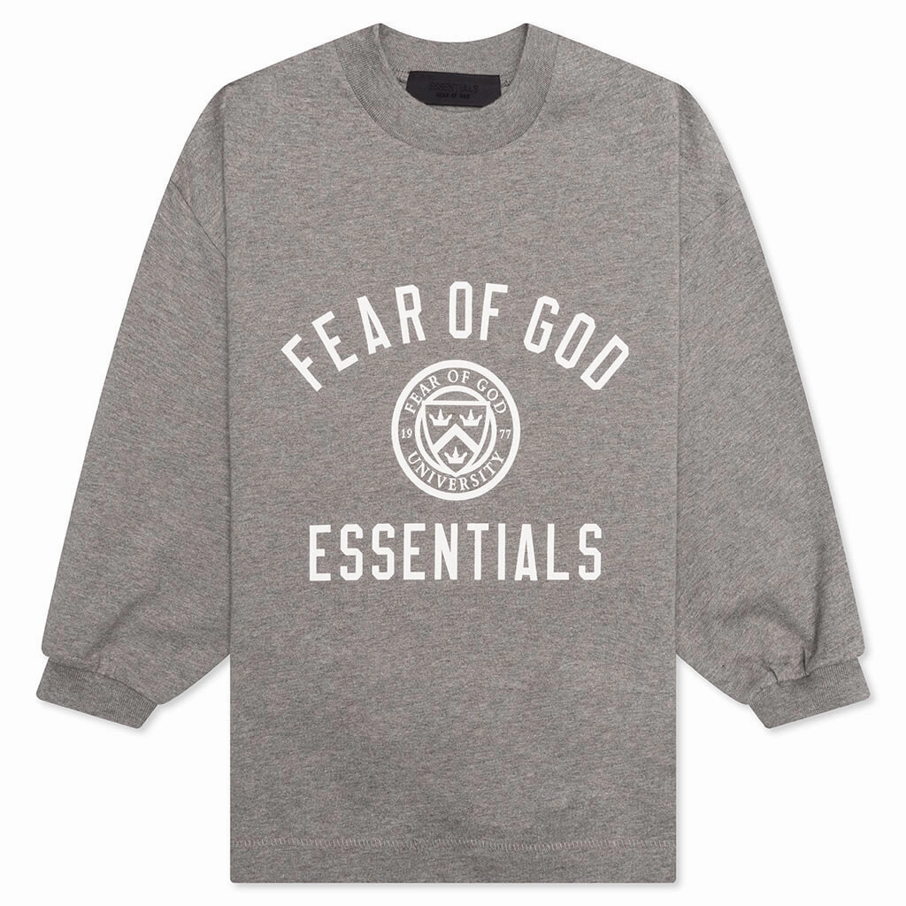 Kid's Jersey Long Sleeve Tee - Heather Gray
