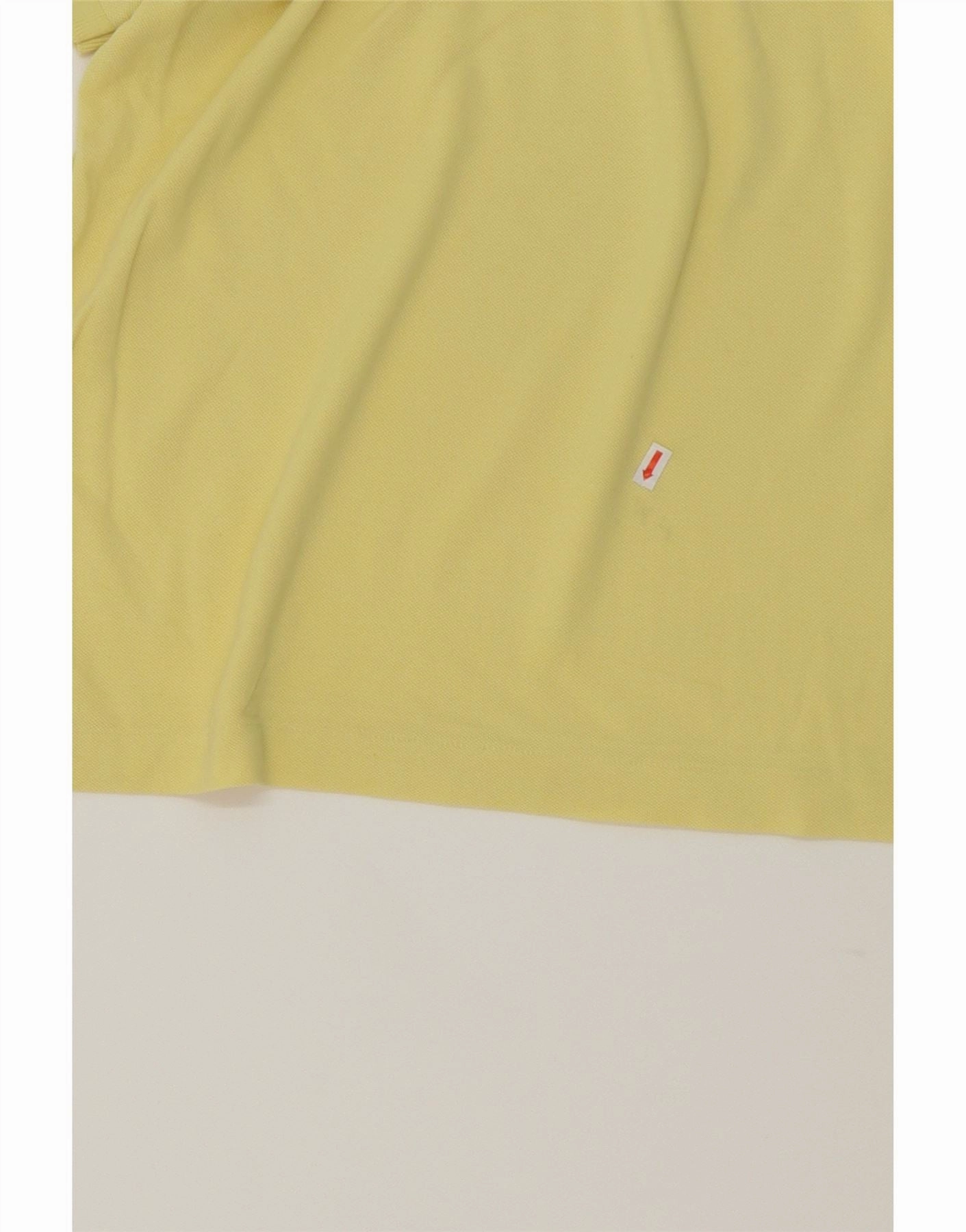 LACOSTE Mens Polo Shirt Size 8 3XL Yellow Cotton