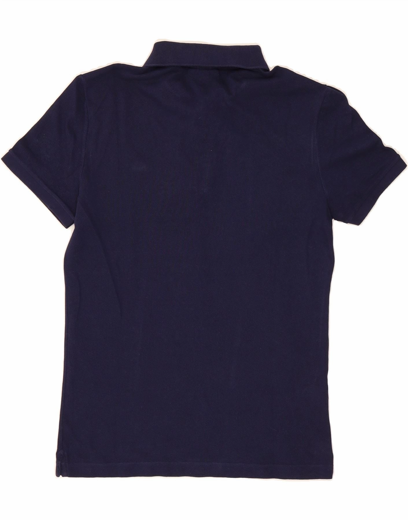 LACOSTE Mens Slim Fit Polo Shirt Size 4 Medium Navy Blue Cotton