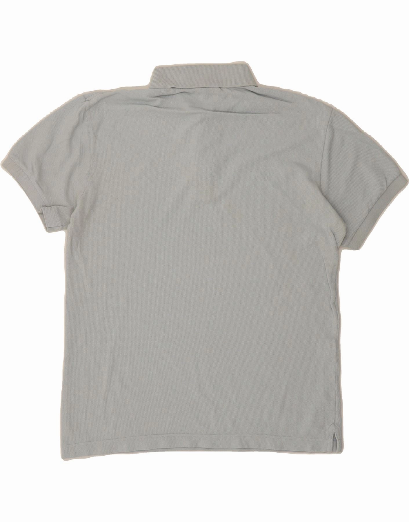 LACOSTE Mens Slim Fit Polo Shirt Size 5 Large Blue Cotton
