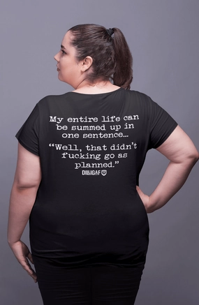 Ladies Full Figure VNeck My Entire Life Tee