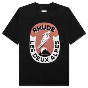 Les Deux Alpes Tee - Vintage Black
