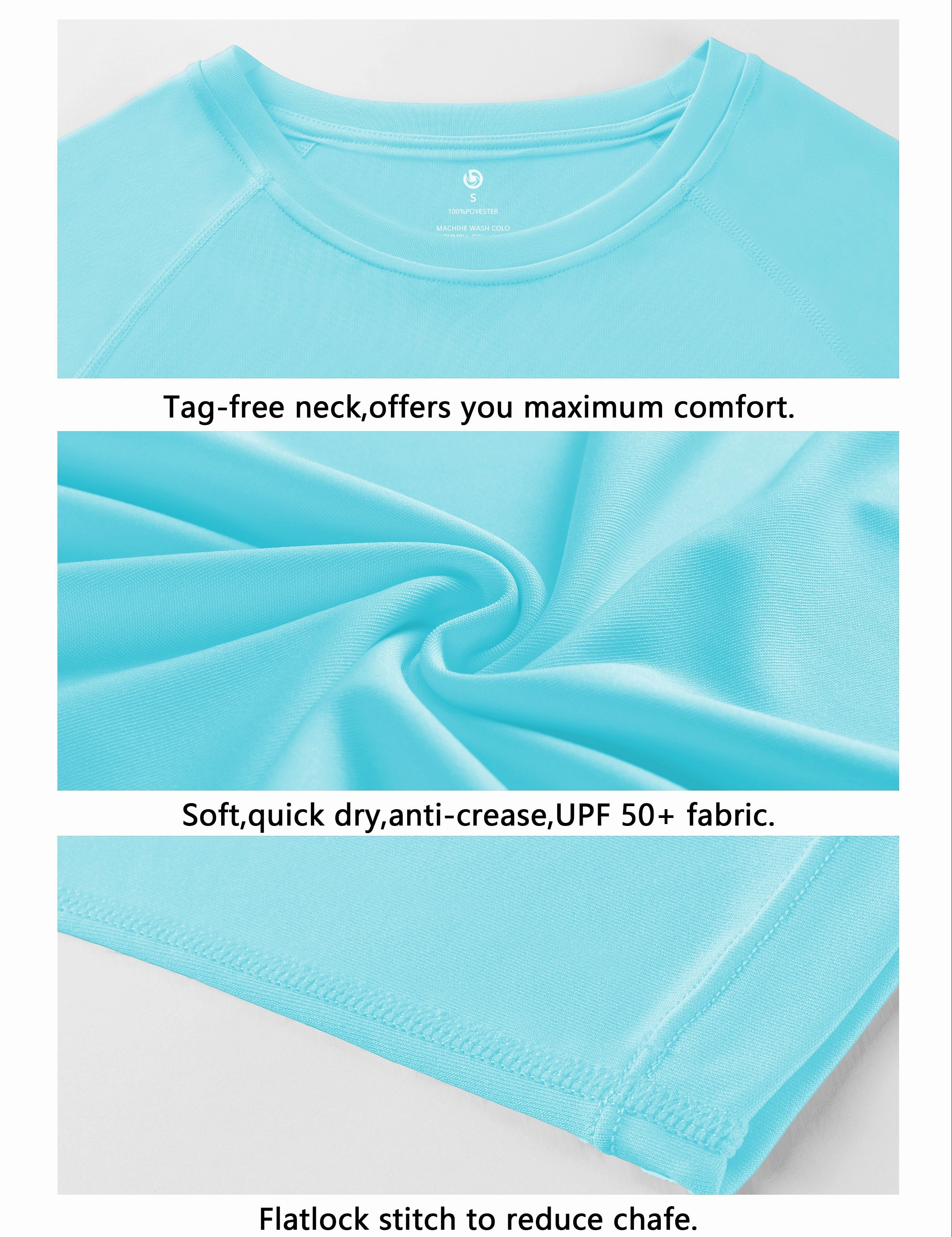 Long Sleeve Athletic Shirts blue_yoga