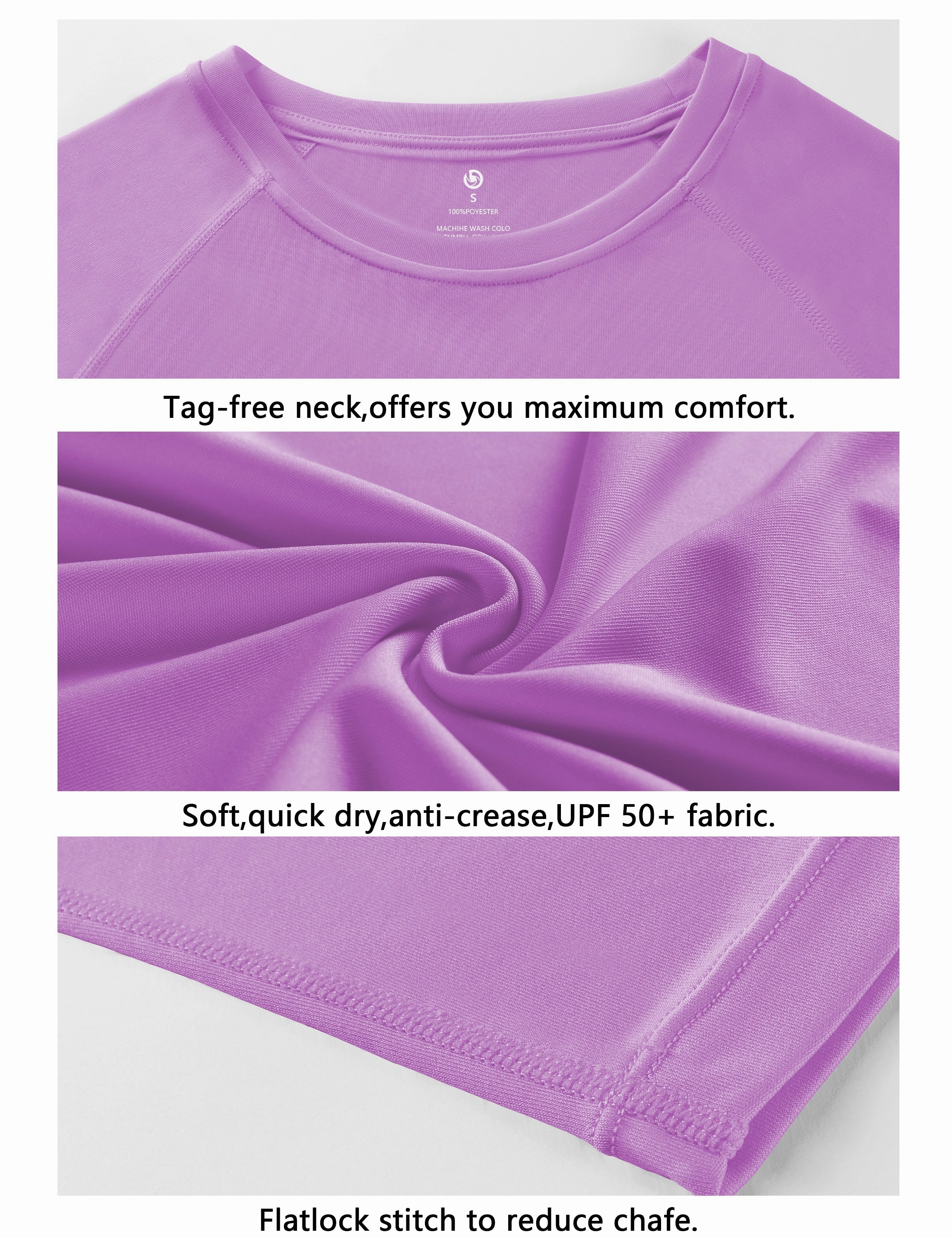 Long Sleeve Athletic Shirts purple_Gym