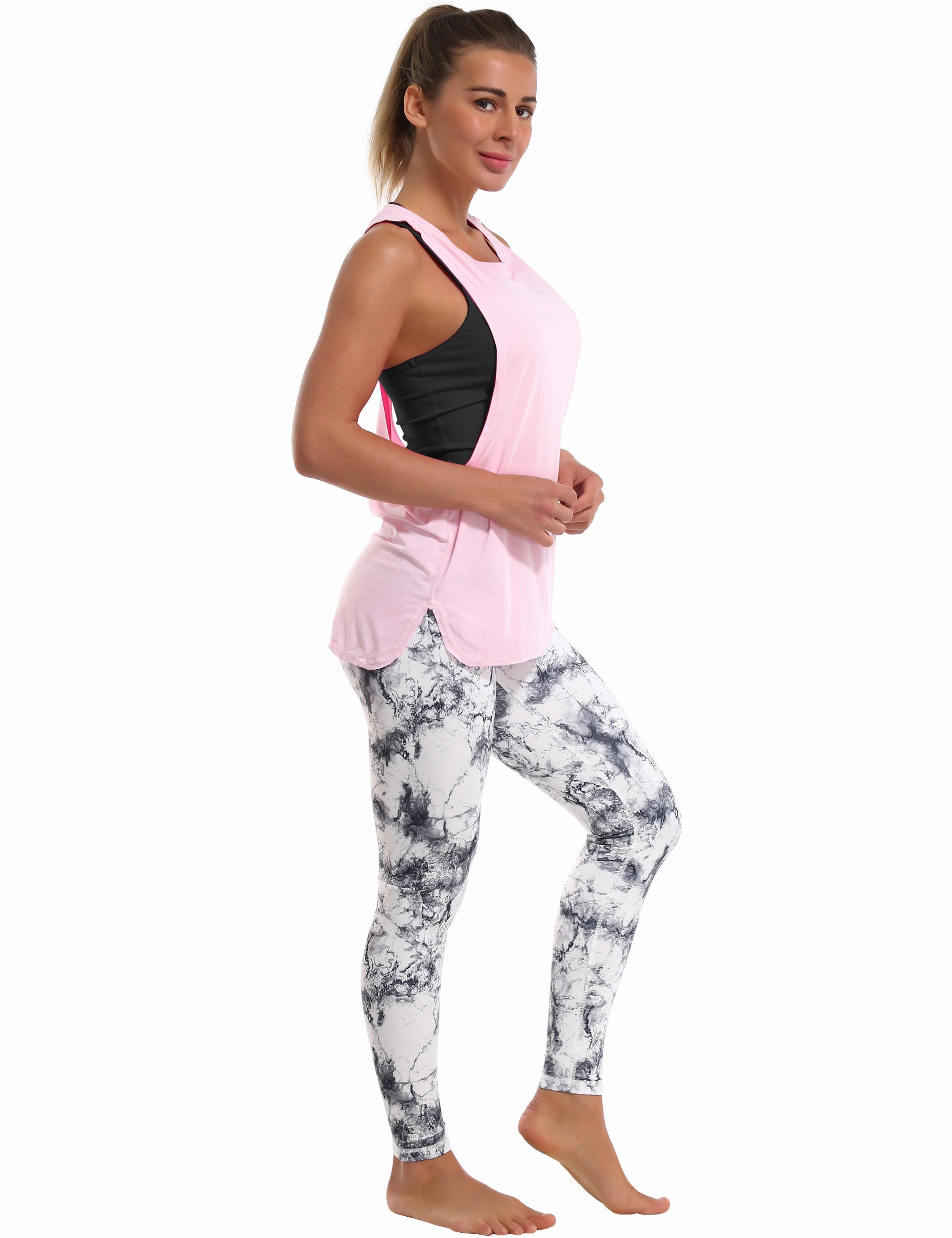 Low Cut Loose Fit Tank Top lightpink_Golf