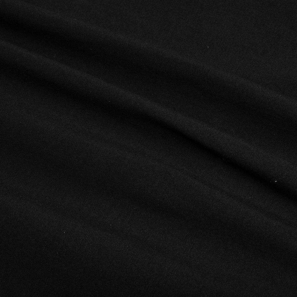 Mock Neck Boxy Fit T-Shirt - Black