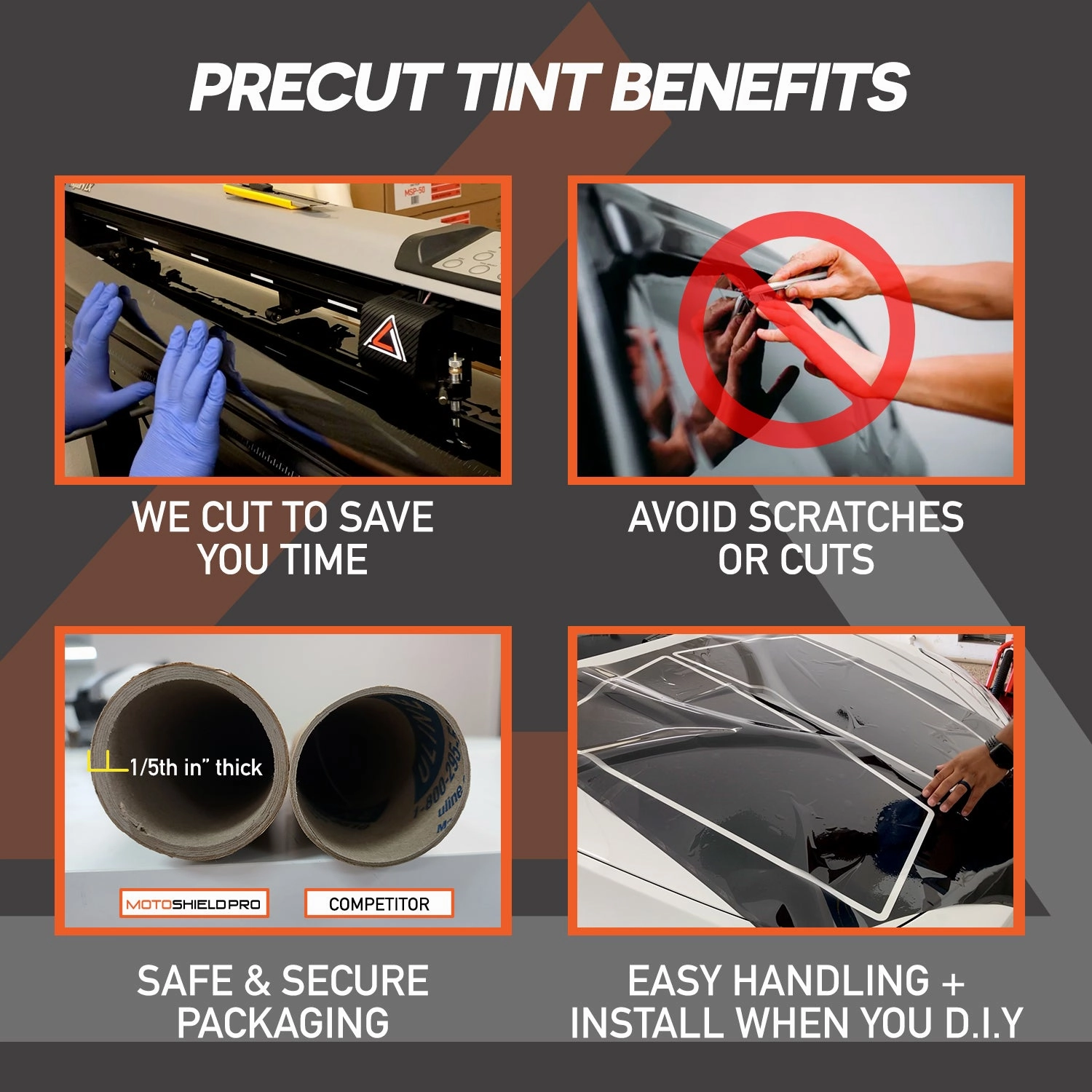 MotoShield Pro Premium Professional 2mil Precut Ceramic Window Tint Film for 2009-2021 Dodge Ram 3500 Crew Cab — (3pc Rear Windshield 15%)   Lifetime Warranty