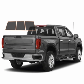 MotoShield Pro Premium Professional 2mil Precut Ceramic Window Tint Film for 2009-2021 Dodge Ram 3500 Crew Cab — (3pc Rear Windshield 15%)   Lifetime Warranty