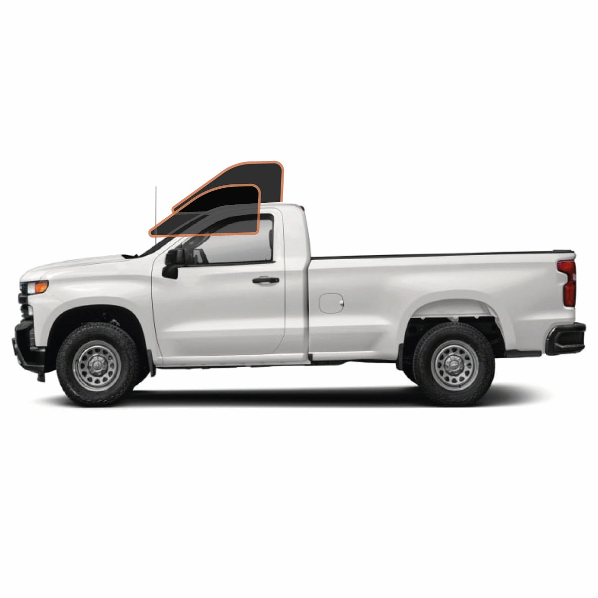 MotoShield Pro Premium Professional 2mil Precut Ceramic Window Tint Film for 2010-2021 Dodge Ram 2500 Standard Cab — (Front Driver/Passenger 15%)   Lifetime Warranty