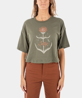 Nightbloom Tee - Military Green
