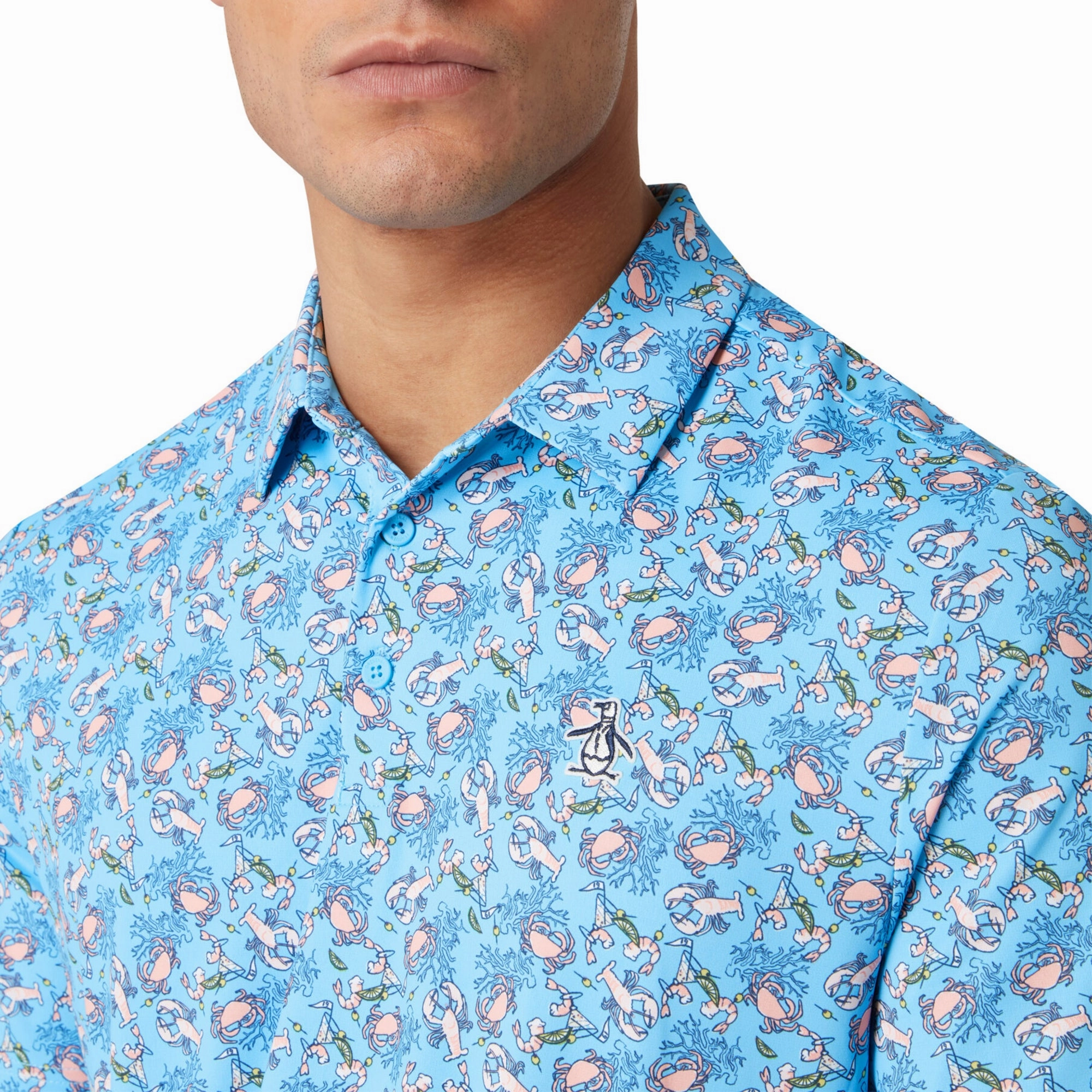 Original Penguin Golf Ocean Caddy Polo Shirt