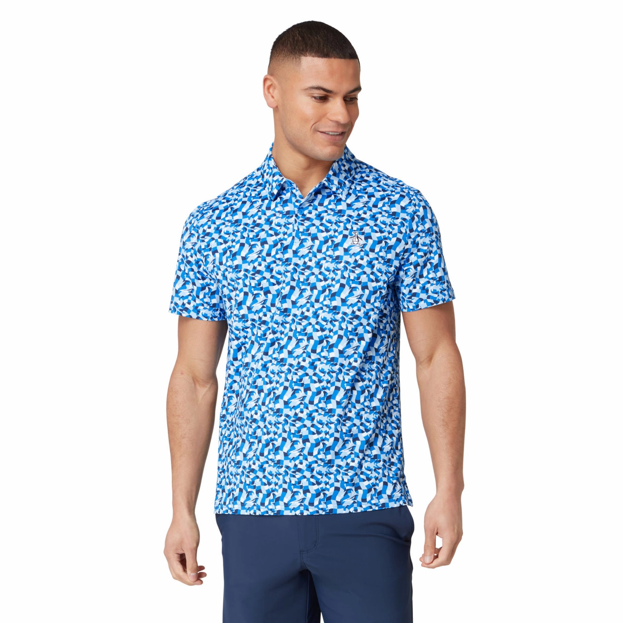 Original Penguin Golf Under Water Mosaic Polo Shirt