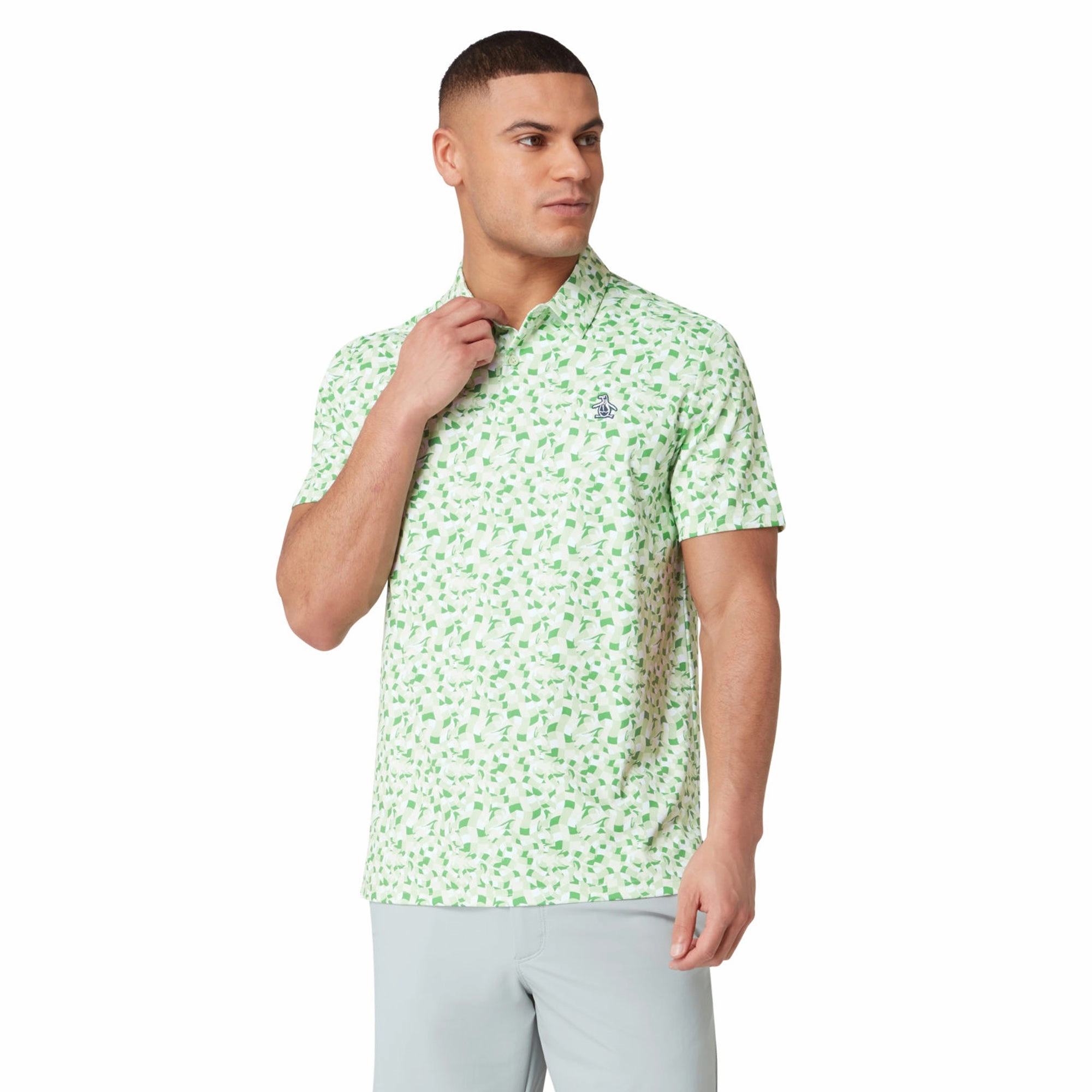 Original Penguin Golf Under Water Mosaic Polo Shirt