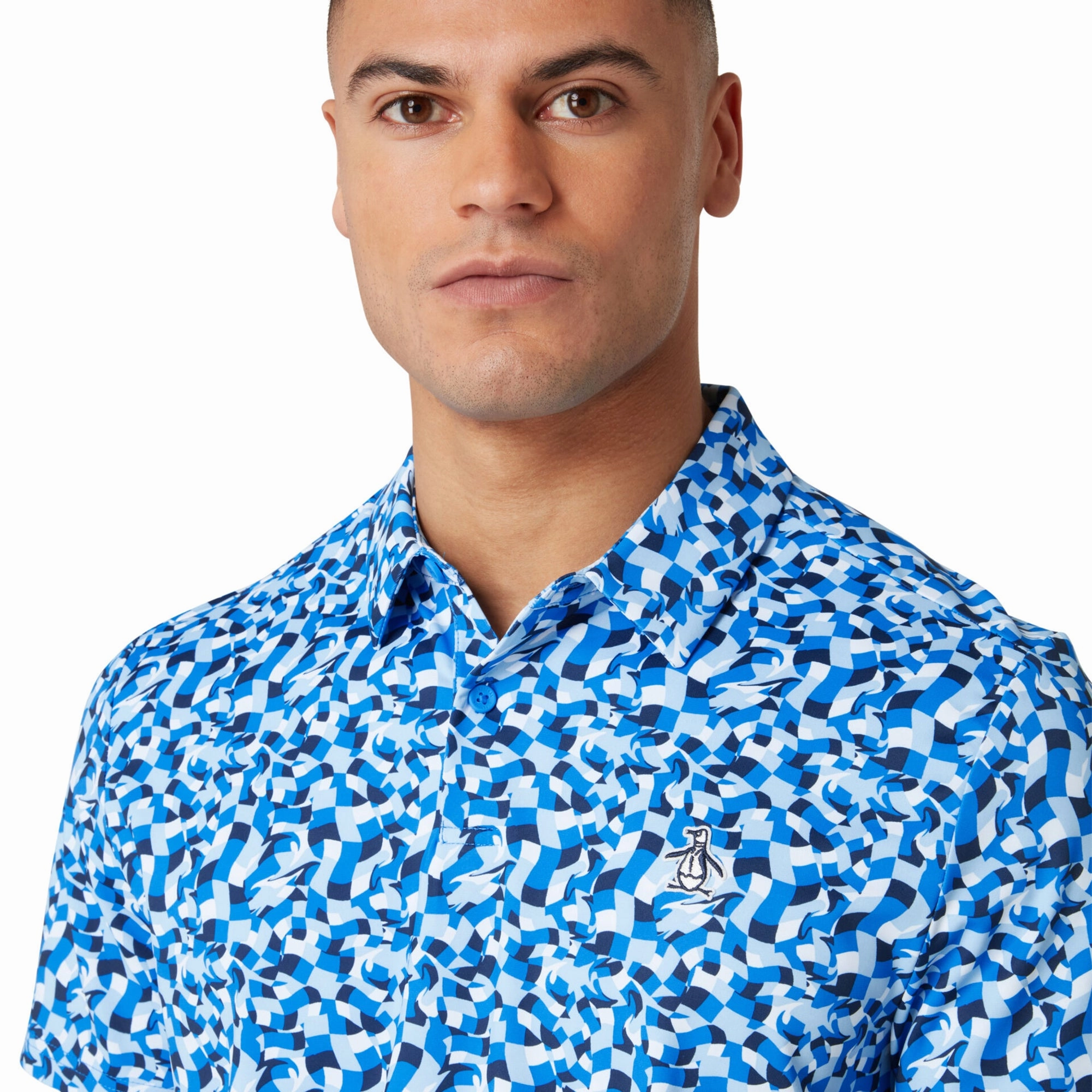Original Penguin Golf Under Water Mosaic Polo Shirt