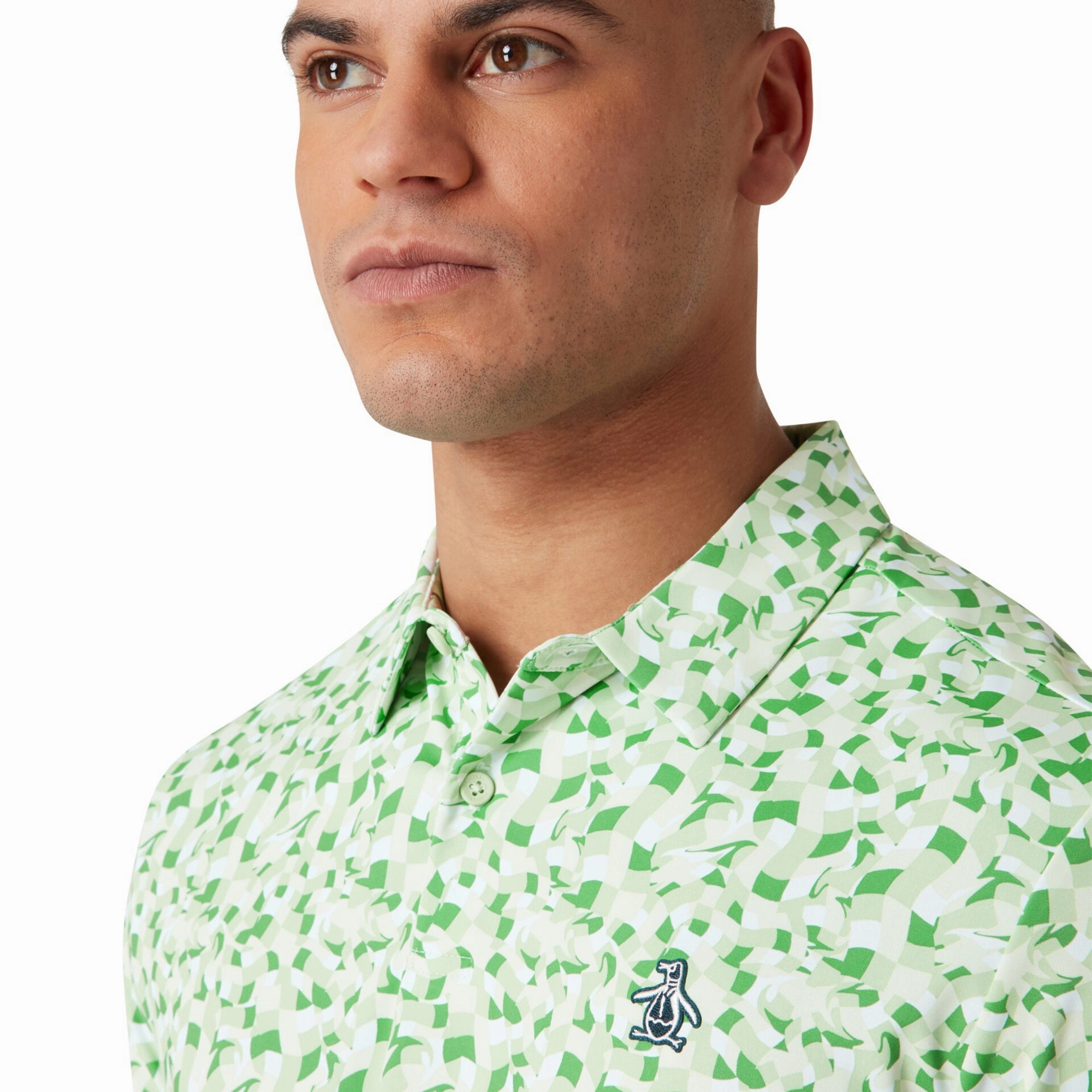 Original Penguin Golf Under Water Mosaic Polo Shirt