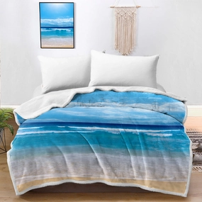 Peace of the Beach Bedspread Blanket
