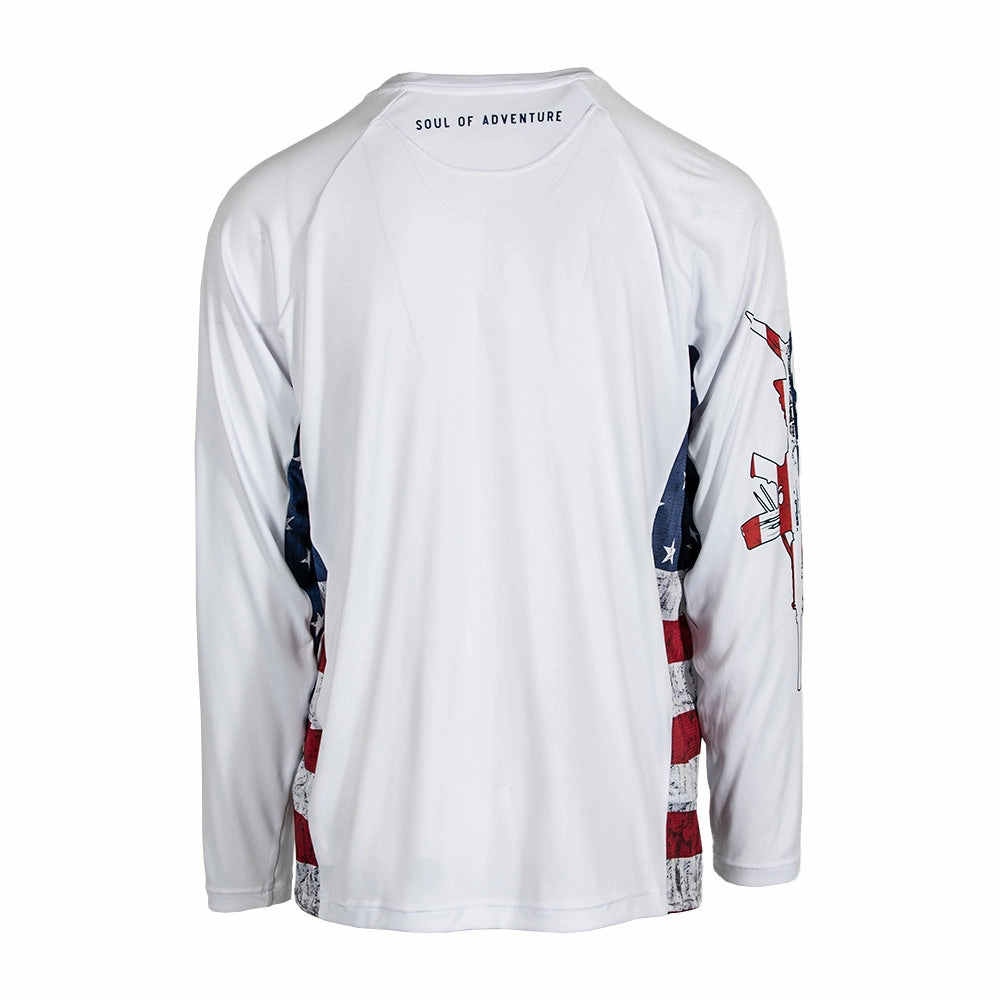 Performance Long Sleeve Shirt  | American Flag | Game On