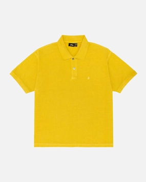 Pique Polo Pig Dyed Mustard
