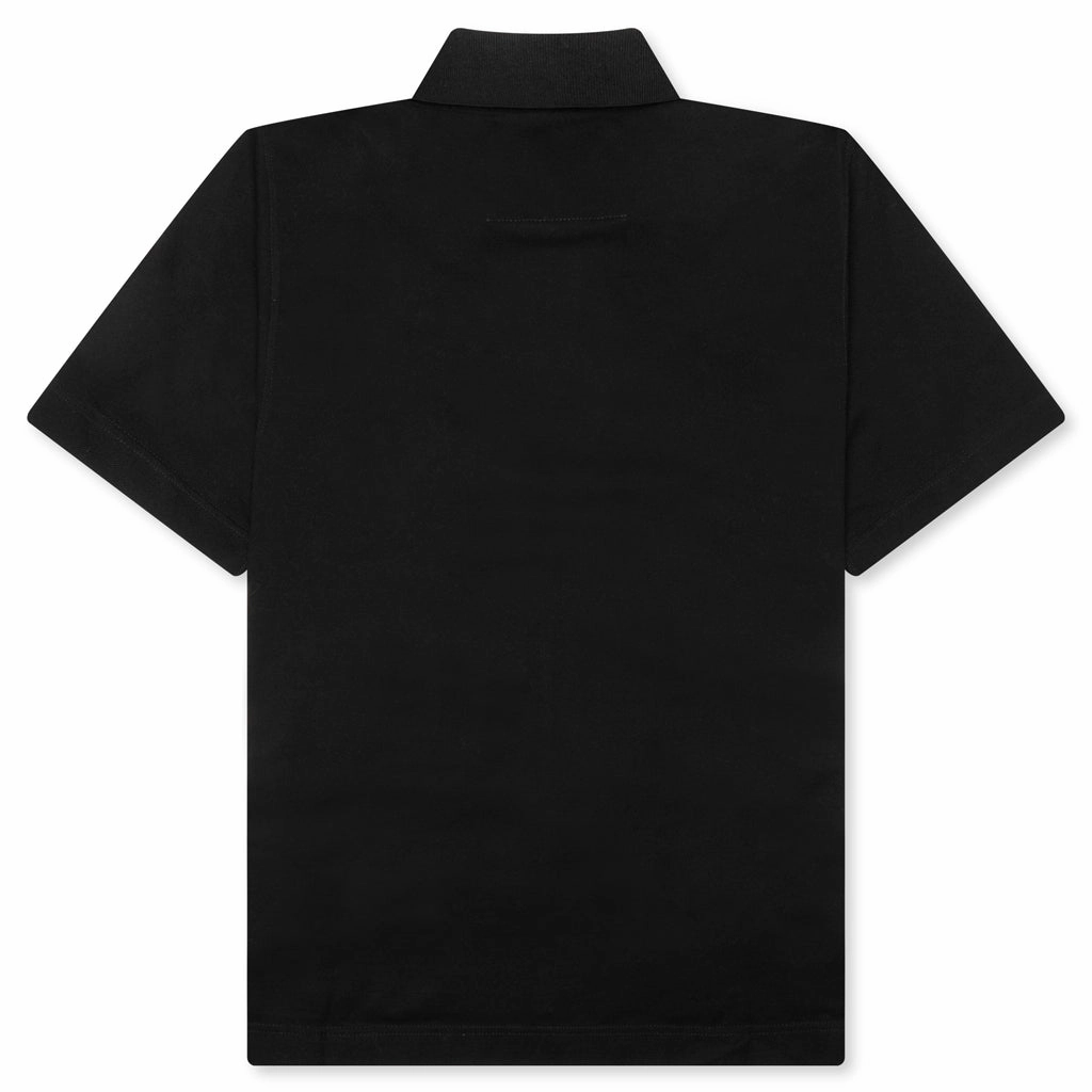 Polo in Cotton With 4G Detail - Black