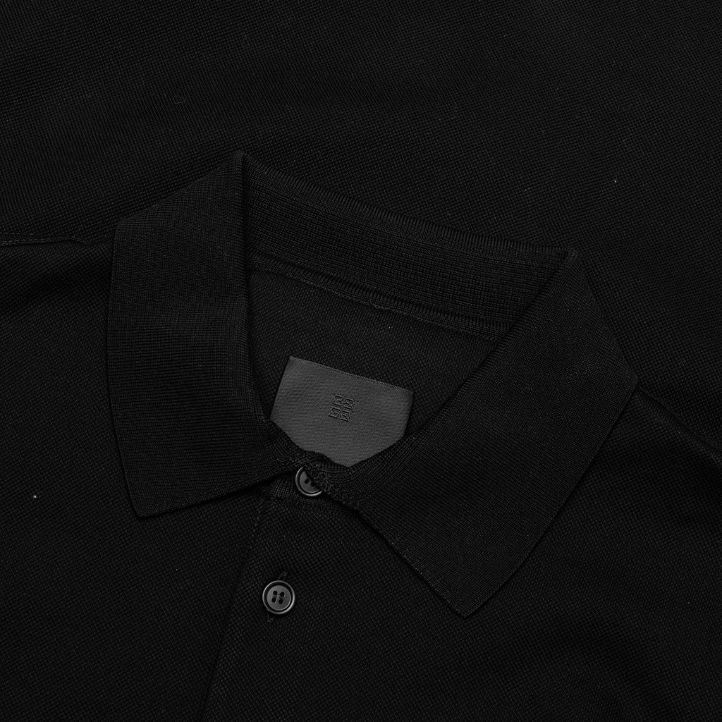 Polo in Cotton With 4G Detail - Black
