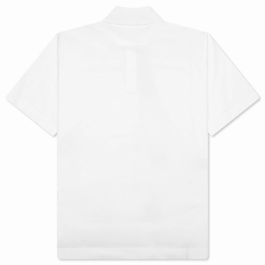 Polo in Cotton With 4G Detail - White