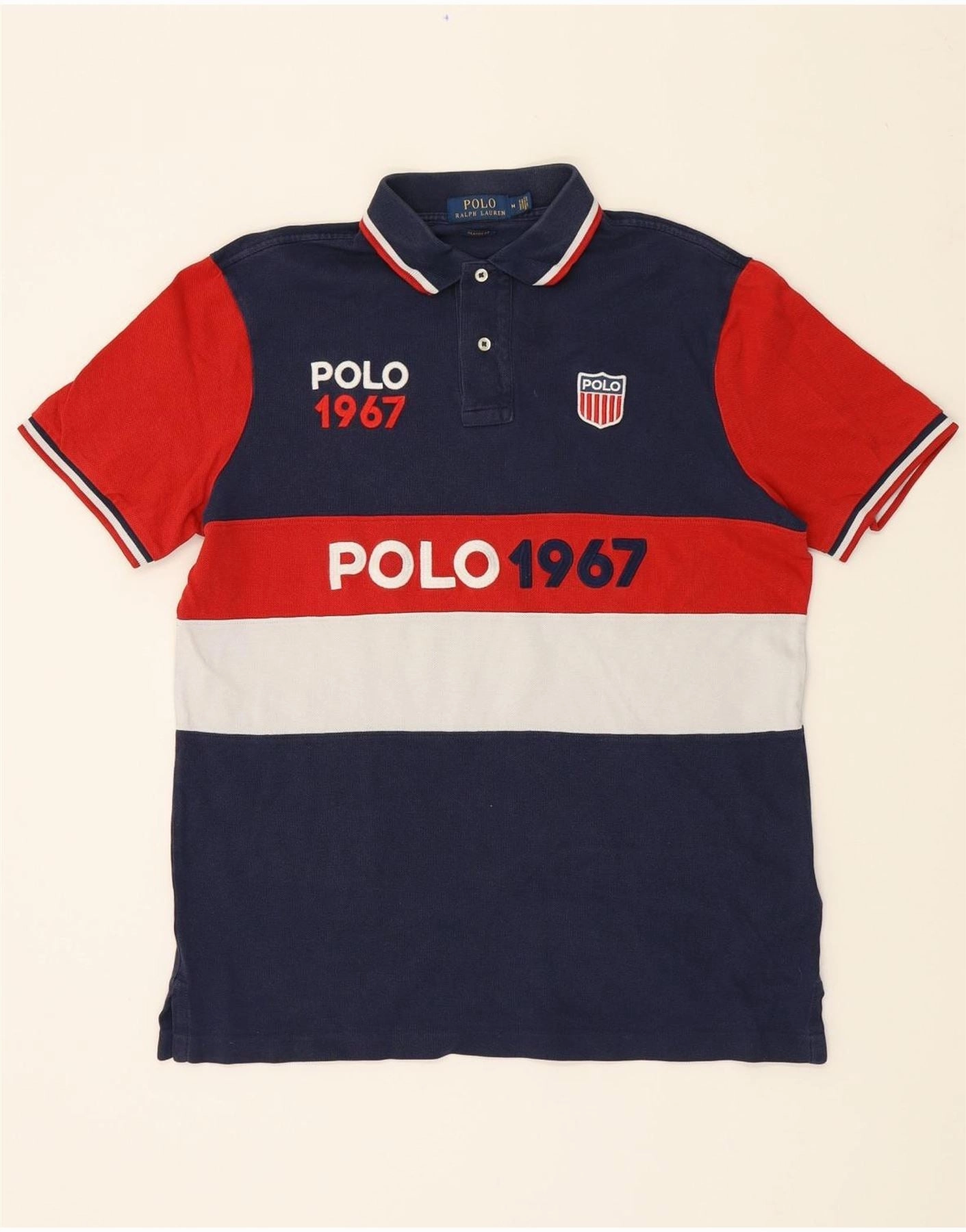 POLO RALPH LAUREN Mens Classic Fit Polo Shirt Medium Multicoloured