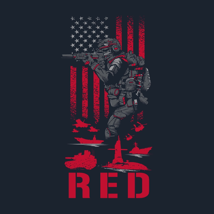 RED Friday T-Shirt - Midnight Navy