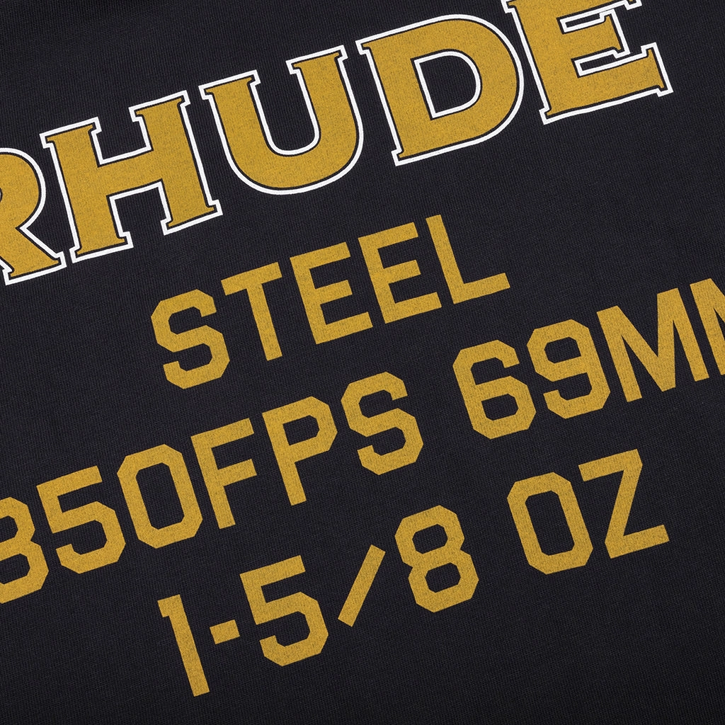Rhude Steel L/S Tee - Vintage Black