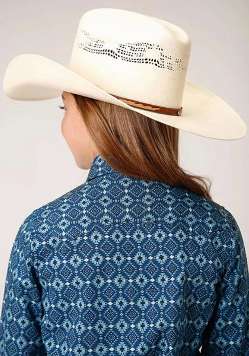 Roper West Made (Mini Aztec) - Girl's Western Snap Shirts