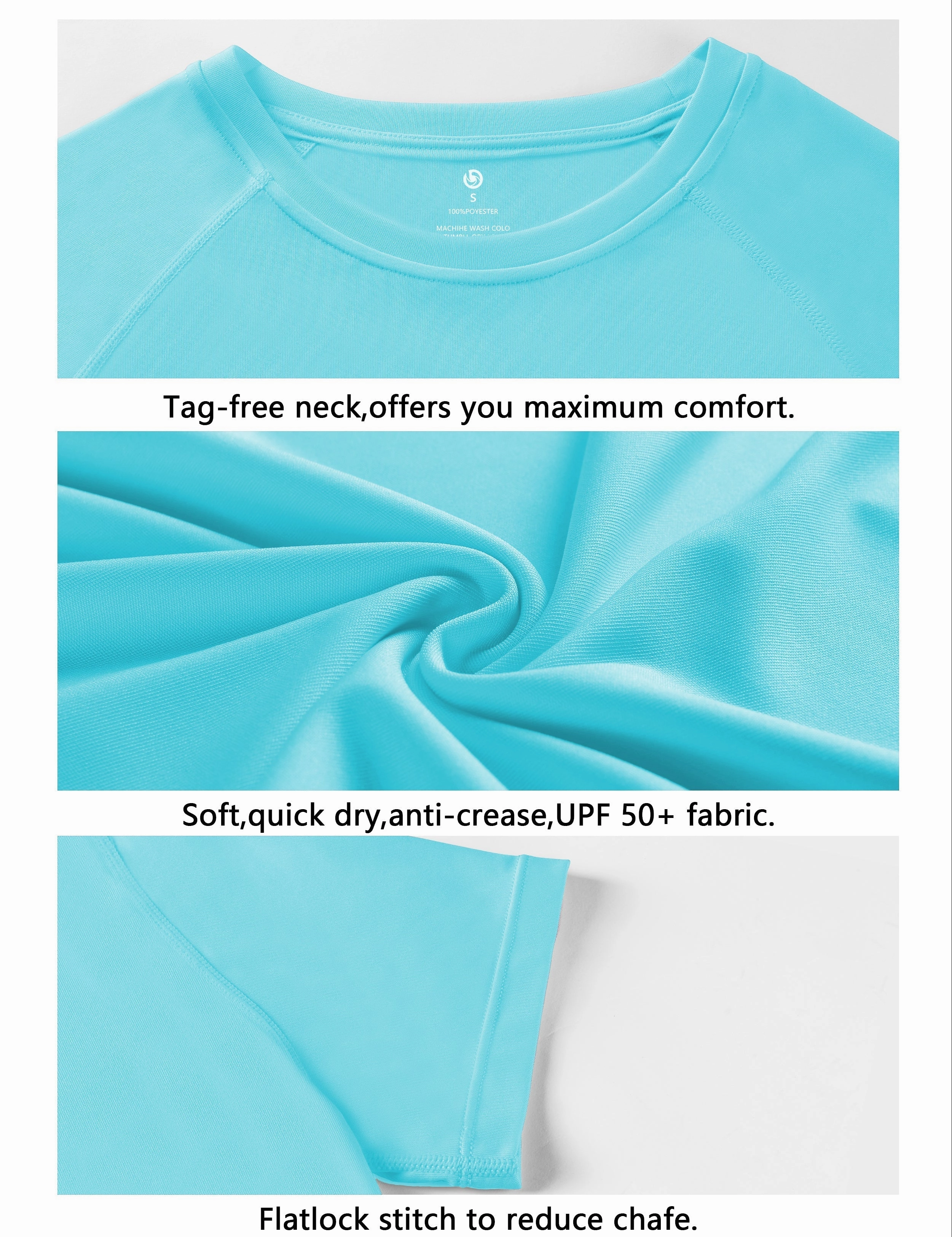 Short Sleeve Athletic Shirts blue_yogastudio